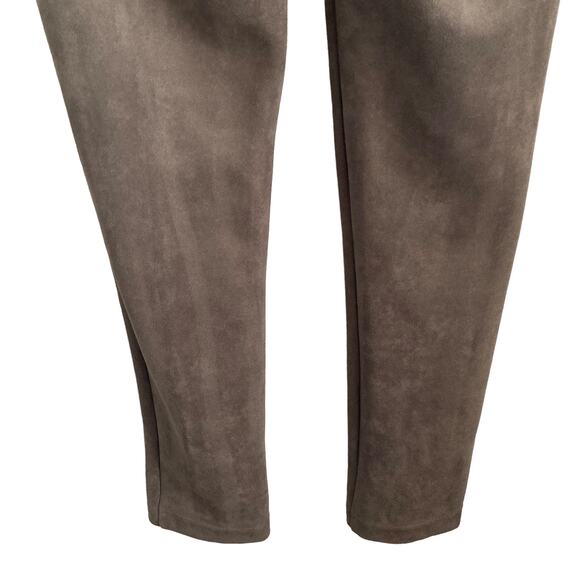 Andrew Marc Pants Womens Small Faux Suede Gray - Picture 8 of 11